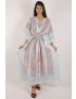 Hand Block Printed Cotton Kaftan - YT-HBPD-KFTN-0009