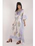 Hand Block Printed Cotton Kaftan - YT-HBPD-KFTN-0010