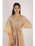 Hand Block Printed Cotton Kaftan - YT-HBPD-KFTN-0013